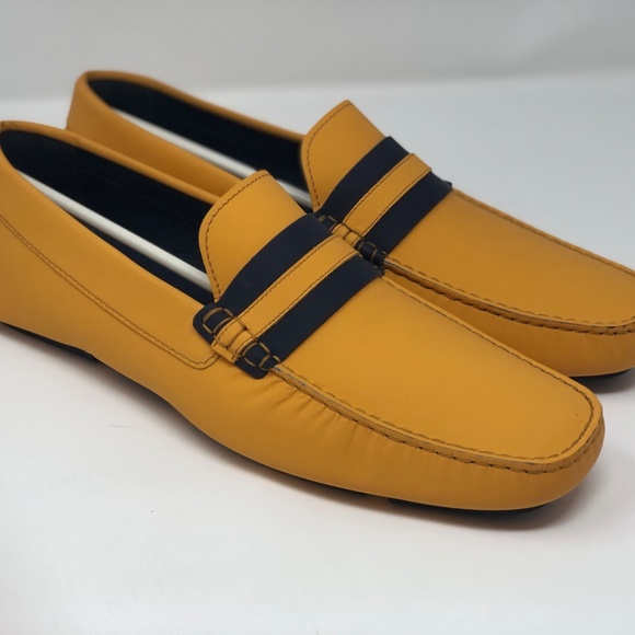 MAX STANCO NIB Rubberized Leather Mens Loafer